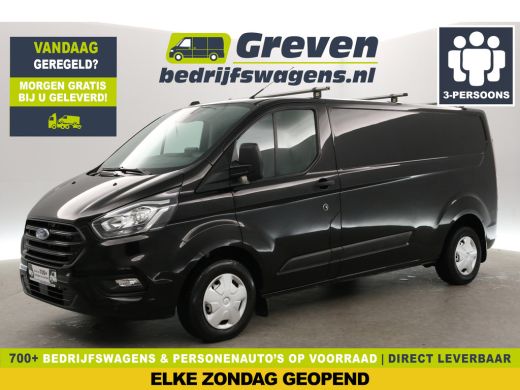 Ford Transit Custom 2.0 Ecoblue L2H1 | Airco | Cruise | 3-Zits | Trekh. | Camera | Carplay | Stoelverw. | Parkeersens.