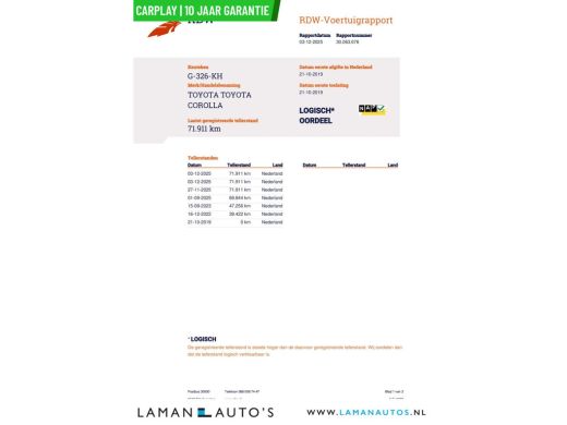 Toyota Corolla Touring Sports 1.8 Hybrid 122pk Business Intro | CarPlay HUD ECC Navi LED 17" LMV ACC Camera Metallic | Hybrid V... ActivLease financial lease