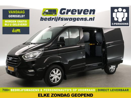 Ford Transit Custom 280 2.0 TDCI L1H1 | Airco | Cruise | 3-Zits | Trekh. | Carplay | Stoelverw.