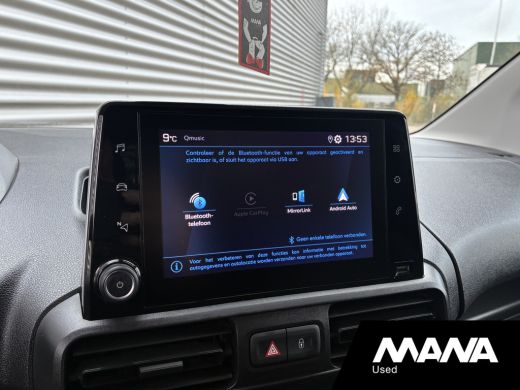 Peugeot Partner 1.5 BlueHDI 130PK L1H1 Automaat Premium Carplay Trekhaak Cruise Sensoren ActivLease financial lease