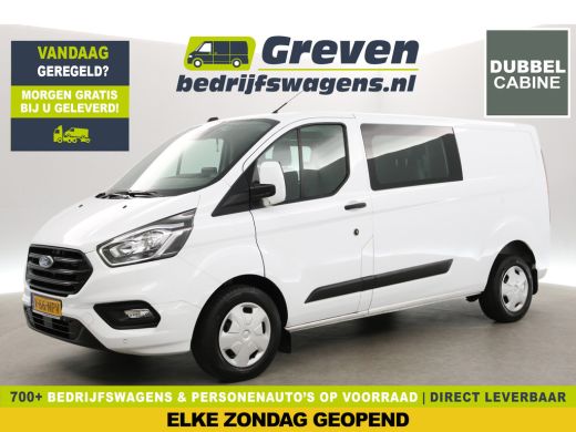 Ford Transit Custom 320 2.0 TDCI L2H1 | DC | Automaat | Adap. Cruise | Camera | Carplay | Trekh. | Stoelverw.