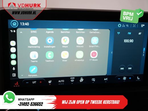 Ford E-Transit Custom 320 Trend 65 kWh 330 km WLTP LED/ Snellader/ 2.3t Trekverm./ Stuurverw./ Stoelverw./ Carplay/ Cli... ActivLease financial lease