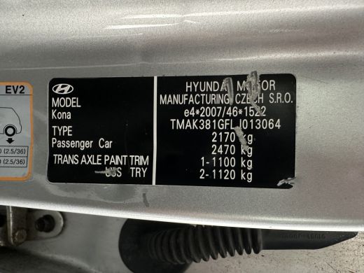 Hyundai Kona EV Fashion 64 kWh (3-Fase) {SOH-100%} (INCL-BTW)  Aut * HEATPUMP | NAVI-FULLMAP | LEATHER-FABRIC ... ActivLease financial lease