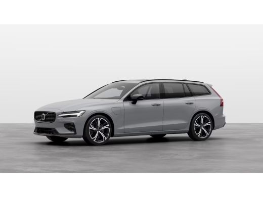 Volvo  V60 2.0 T8 Plug-in hybrid AWD Ultra Dark | 19" 5-triplespaaks Glossy Black Diamond Cut | Head-up disp...