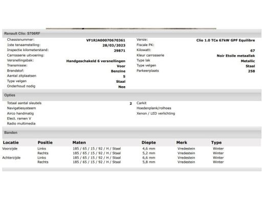 Renault Clio 1.0 TCe 92PK 5drs. Equilibre / Navigatie / Airco / Cruise-control /  Radio multimedia / 6Versn / ... ActivLease financial lease