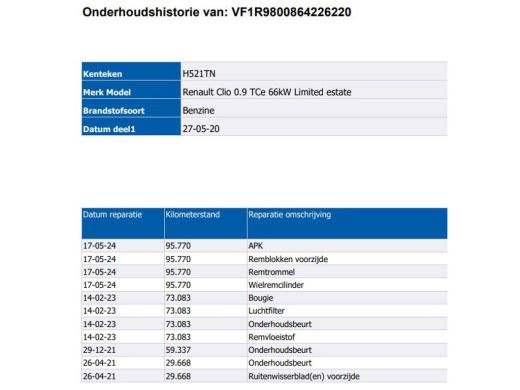 Renault Clio Estate 0.9 TCe Limited 90PK / Pdc. / Airco / Navigatie / Radio multimedia / Apk 02-2026 ActivLease financial lease