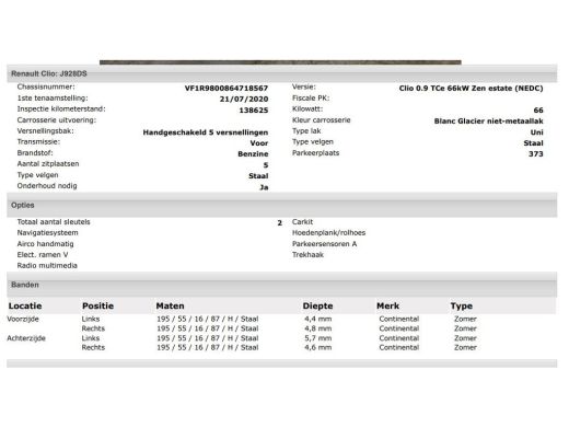 Renault Clio Estate 0.9 TCe Zen 90PK / Trekhaak / Pdc. / Airco / Navigatie / Radio multimedia / Apk 07-2026 ActivLease financial lease