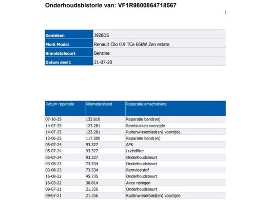 Renault Clio Estate 0.9 TCe Zen 90PK / Trekhaak / Pdc. / Airco / Navigatie / Radio multimedia / Apk 07-2026 ActivLease financial lease