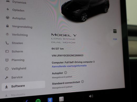 Tesla Model Y LONG RANGE AWD 75 kWh 351 PK BTW + 360 CAMERA | PANORAMA | AUTOPILOT | LEDER  STOELVERW. V+A ActivLease financial lease
