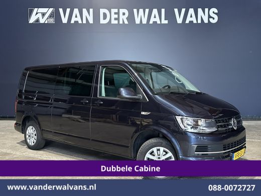 Volkswagen Transporter 2.0 TDI 150pk Automaat L2H1 Dubbele Cabine Euro6 Airco | 5-Zits | Navigatie | LM Velgen Apple Car...