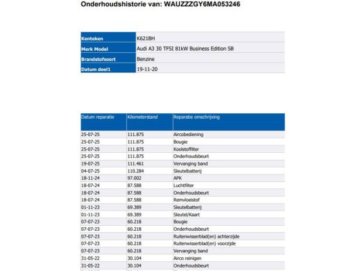 Audi A3 Sportback 30 TFSI Business edition 5Drs. / Virtual cockpit / Airco-ecc./ Navigatie / Pdc / Xenon ... ActivLease financial lease