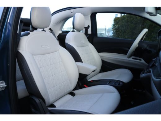 Fiat 500C La Prima 42 kWh | Adapt. Cruise | Stoelverwarming | Camera | Navi | Leder | Keyless | Carplay | L... ActivLease financial lease