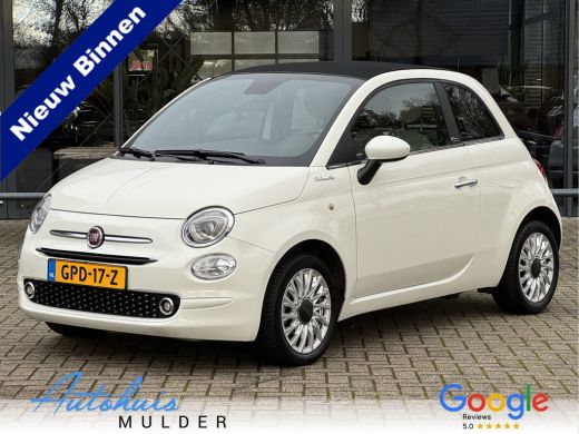 Fiat 500 1.0 Hybrid Cabrio Clima/Cruise/Navi/Leer/LM-Velgen