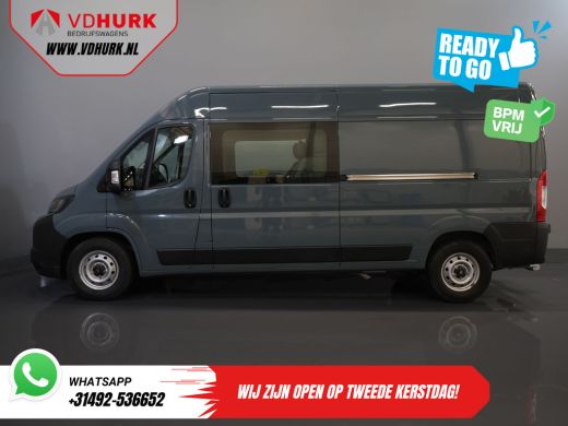 Fiat Ducato 2.2 MJ 180 pk Aut. L3H2 DC Dubbel Cabine BPM VRIJ! 6 Pers./ 2x Schuifdeur/ Climate/ 2.5t Trekverm... ActivLease financial lease