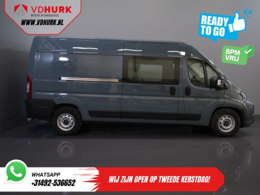 Fiat Ducato 2.2 MJ 180 pk Aut. L3H2 DC Dubbel Cabine BPM VRIJ! 6 Pers./ 2x Schuifdeur/ Climate/ 2.5t Trekverm... ActivLease financial lease