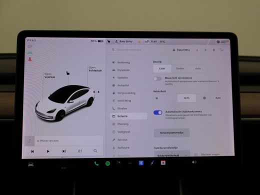 Tesla Model 3 60 kWh RWD *BTW* + LEDER | AUTOPILOT | PANORAMA | 3 CAMERA'S | PRIVACY GLASS ActivLease financial lease
