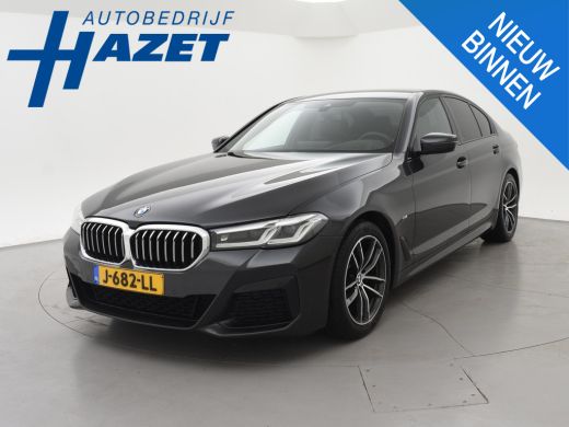 BMW 5 Serie 518D M-SPORT SEDAN + NAPPA LEDEREN COMFORTZETELS | TREKHAAK | H/K | HEAD-UP | SFEERVERLICHTING