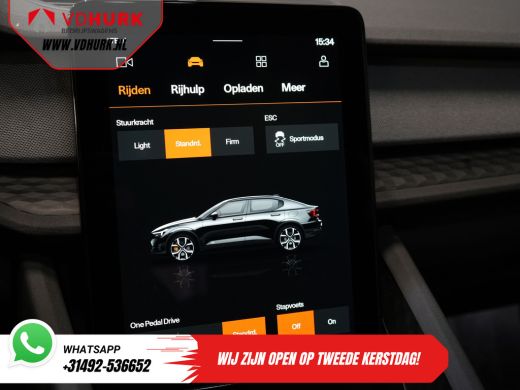 Polestar 2 Long Range 78 kWh 551 km WLTP 94% SOH LED/ Adapt.Cruise/ Memory/ Stoelverw./ Carplay/ Navi/ Climate ActivLease financial lease