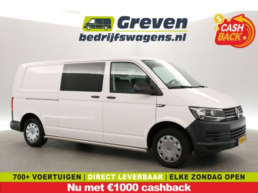 Volkswagen Transporter 2.0 TDI L2H1 | Euro6 | 140PK | DC | 6-Zits | Airco | Trekhaak | Elektrpakket