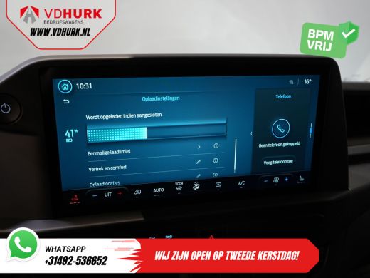 Ford E-Transit Custom 320 Trend 65 kWh 330 km WLTP LED/ Snellader/ 2.3t Trekverm./ Stoelverw./ Carplay/ Climate/ Camera... ActivLease financial lease