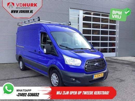 Ford Transit 2.0 TDCI 130 pk L2H2 Trend NL Auto/ 2xSchuifdeur/ Imperaal + Ladder/ Inrichting/ Cruise/ Camera/ ...