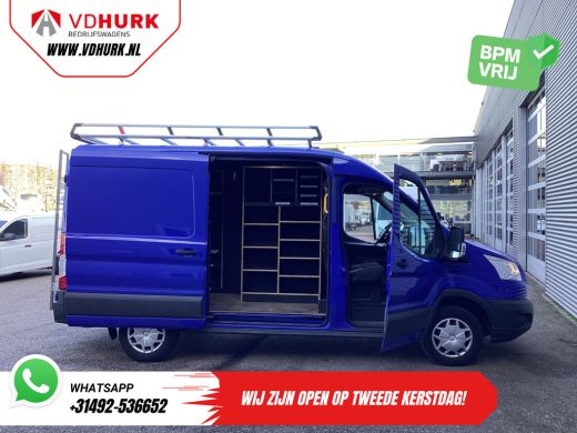 Ford Transit 2.0 TDCI 130 pk L2H2 Trend NL Auto/ 2xSchuifdeur/ Imperaal + Ladder/ Inrichting/ Cruise/ Camera/ ... ActivLease financial lease