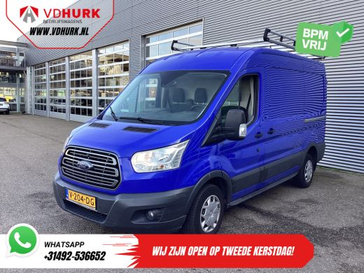 Ford Transit 2.0 TDCI 130 pk L2H2 Trend NL Auto/ 2xSchuifdeur/ Imperaal + Ladder/ Inrichting/ Cruise/ Camera/ ... ActivLease financial lease
