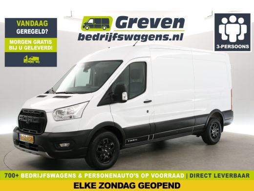 Ford Transit 350 2.0 TDCI Trail 170PK L3H2 | Airco | Adap. Cruise | 3-Zits | Camera | Carplay | Trekh. | Stoel...
