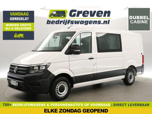 Volkswagen Crafter 35 2.0 TDI L3H2 | 177PK | DC | 3000kg Trekgew. | 6-Zits | Airco | Cruise | Carplay | Parkeersens...