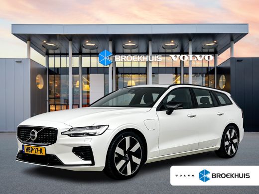 Volvo  V60 T6 Recharge Ultra Dark | 19" | Sportstoelen | Trekhaak | Panoramadak | Head-up | 360 Camera | Har...