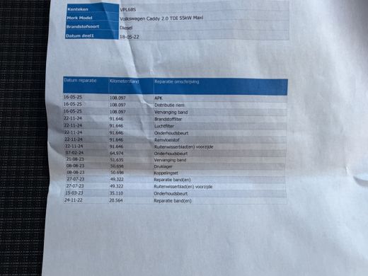 Volkswagen Caddy 2.0 TDI Eur 6 Comfort CarPlay/cruise control/ pdc ActivLease financial lease