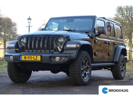 Jeep Wrangler Unlimited 4xe 380 Rubicon | TREKHAAK | VOOR + ACHTERCAMERA | DEALER OH! | BTW AUTO! | GEEN GRIJS ...