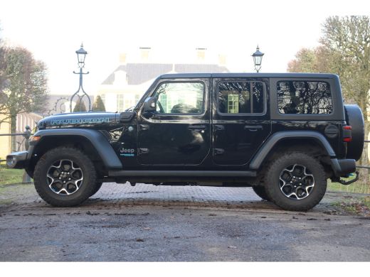 Jeep Wrangler Unlimited 4xe 380 Rubicon | TREKHAAK | VOOR + ACHTERCAMERA | DEALER OH! | BTW AUTO! | GEEN GRIJS ... ActivLease financial lease