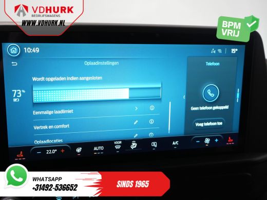 Ford E-Transit Custom Trend L2 65 kWh 330 km WLTP Garantie t/m 2030/ LED/ Snellader/ 2.3t Trekverm./ Stuurverw./ Stoelv... ActivLease financial lease