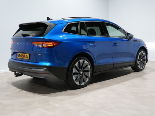 Skoda Enyaq iV Enyaq 80 204pk First Edition Panorama Wegkl. trekhaak Navigatie Stoel/Stuurverwarming 244 ActivLease financial lease