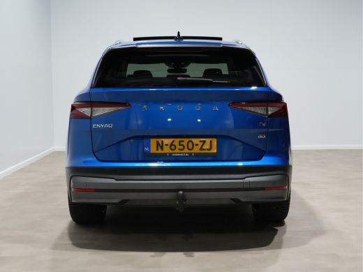 Skoda Enyaq iV Enyaq 80 204pk First Edition Panorama Wegkl. trekhaak Navigatie Stoel/Stuurverwarming 244 ActivLease financial lease