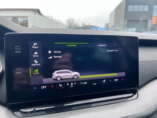 Skoda Octavia Combi 1.4 TSI iV PHEV Accu 92% /Virtual/Cruise/Matrix/Trekhaak/18" ActivLease financial lease