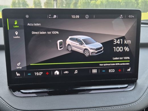 Skoda Enyaq iV 80 Sportline soh 93% Stoelverw Warmptepomp Virtual Cam Carplay ActivLease financial lease