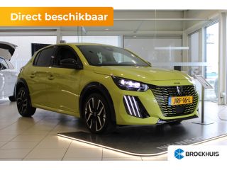 Peugeot 208 GT | Armsteunen op de voorportieren bekleed met kunstleder met groen sierstiksel (GT-Line) | Band...