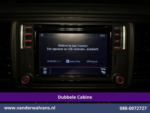 Volkswagen Transporter 2.0 TDI 150pk L2H1 Dubbele cabine Euro6 Airco | 6-Zits | 2500kg Trekhaak | Navigatie | Cruisecont... ActivLease financial lease