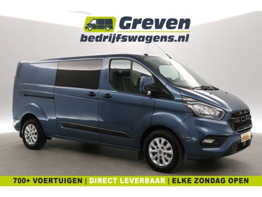 Ford Transit Custom 2.0 TDCI L2H1 | DC | 6-Zits | Carplay | Cruise | Airco | Navigatie | Trekh. | Parkeersens.