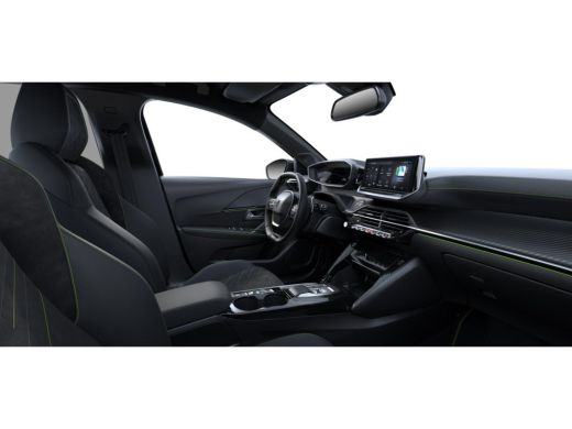 Peugeot 208 GT | Armsteunen op de voorportieren bekleed met kunstleder met groen sierstiksel (GT-Line) | Clim... ActivLease financial lease