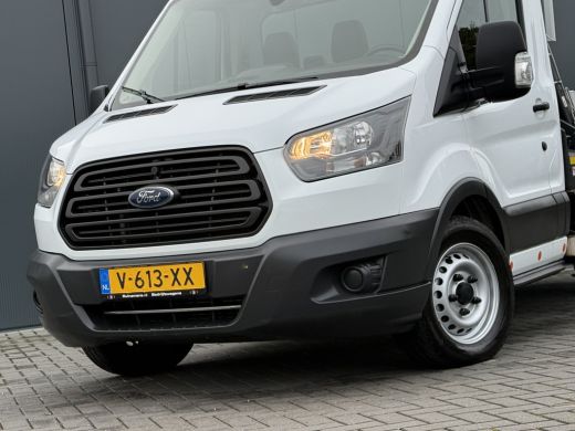Ford Transit 2.0 TDCI EURO 6 / PICK UP / HIAB KRAAN T-CLX 013 / 2.7 TONS TREKHAAK / 34.988 KM! / 1e EIG. / 3-Z... ActivLease financial lease