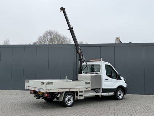 Ford Transit 2.0 TDCI EURO 6 / PICK UP / HIAB KRAAN T-CLX 013 / 2.7 TONS TREKHAAK / 34.988 KM! / 1e EIG. / 3-Z... ActivLease financial lease