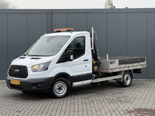 Ford Transit 2.0 TDCI EURO 6 / PICK UP / HIAB KRAAN T-CLX 013 / 2.7 TONS TREKHAAK / 34.988 KM! / 1e EIG. / 3-Z... ActivLease financial lease