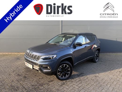Jeep Compass 4xe 240 Plug-in Trailhawk (Elektrisch Schuifdak - Elektrische klep - 360gr camera - Leder incl ve...