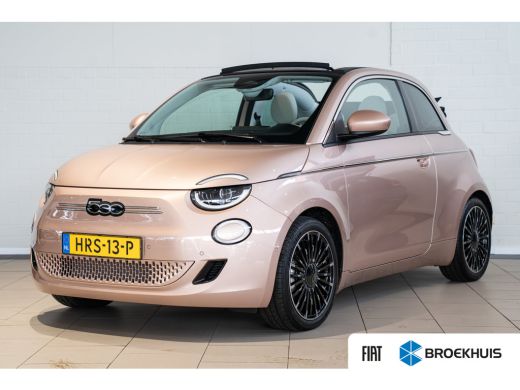 Fiat 500C La Prima 42 kWh | Lederen Bekleding | Camera | Climate Controle | Navigatie | Apple Carplay & And...