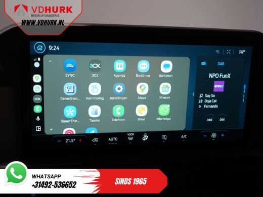 Ford E-Transit Custom 65 kWh L2 330 km WLTP 2x Schuifdeur/ Standkachel/ Snellader/ 2.3t Trekverm./ Carplay/ Climate/ Ca... ActivLease financial lease