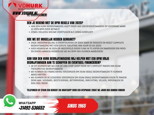 Ford E-Transit Custom 65 kWh L2 330 km WLTP 2x Schuifdeur/ Standkachel/ Snellader/ 2.3t Trekverm./ Carplay/ Climate/ Ca... ActivLease financial lease