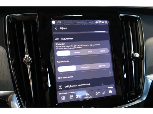 Volvo  V90 T8 455PK AWD Ultra Dark | Massage | Bowers & Wilkins | Luchtvering | Panoramadak | 20" ActivLease financial lease